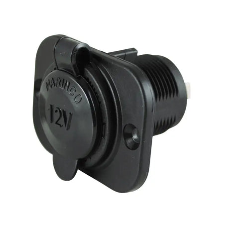 12VRC Marinco 12V Receptacle Black - Power Port Socket