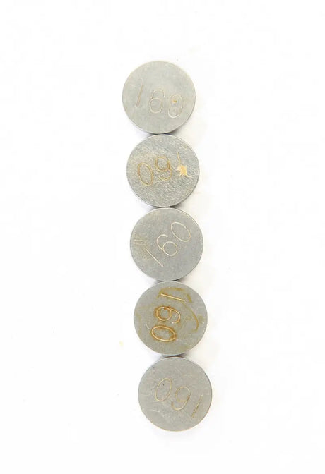 13-6804 Valve Shims 1.60mmx9.5mm 5/Pk - 9.5mm Shim Refill