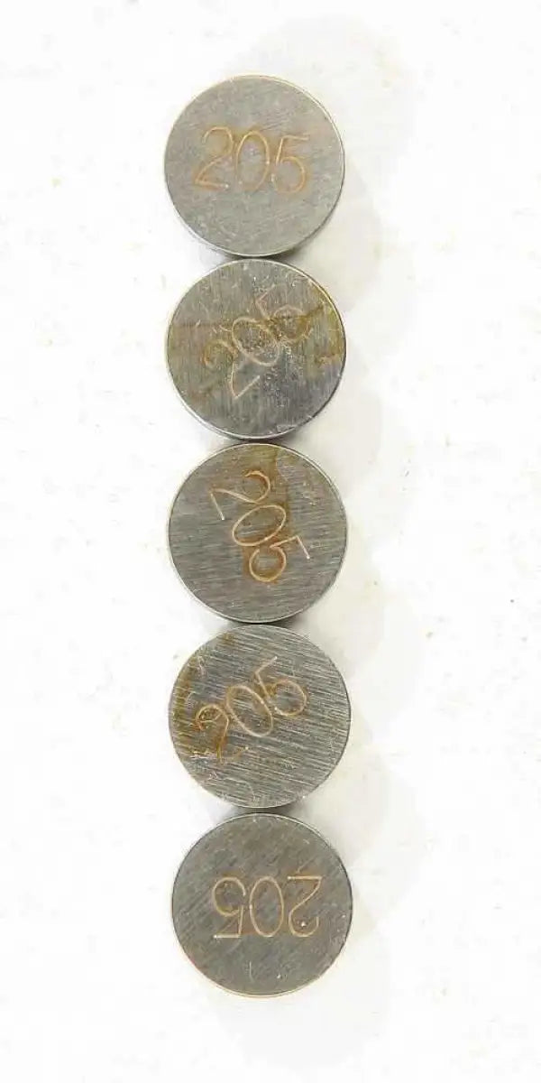 13-6827 Valve Shims 2.05mmx9.5mm 5/Pk