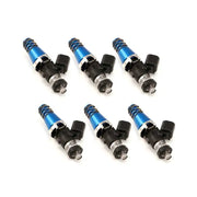 Injector Dynamics 1300.60.11.D.6 Injector Dynamics 1340cc Injectors - 60mm Length - 11mm Blue Top - Denso Lower Cushion (Set of 6)