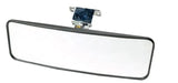 Rectangular rearview mirror with mounting bracket for wide view ski boat mirror