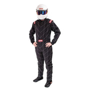 130905 Racequip Chevron-1 Suit Sfi-1 Blk Lrg