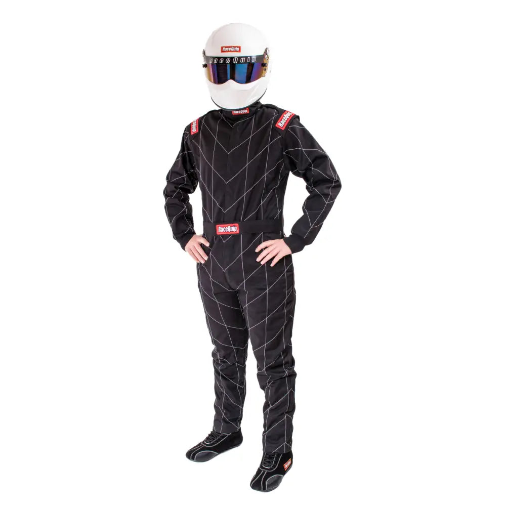 Racequip 130905 130905 Racequip Chevron-1 Suit Sfi-1 Blk Lrg