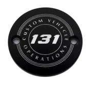 CUSTOM ENGRAVING 131-09-63BG M8 Timer Cover 131 Cvo Black
