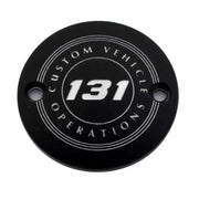 CUSTOM ENGRAVING 131-09-63BG M8 Timer Cover 131 Cvo Black