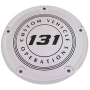 CUSTOM ENGRAVING 131-10-67 6 M8 Softail Derby Cover 131 Cvo Chrome