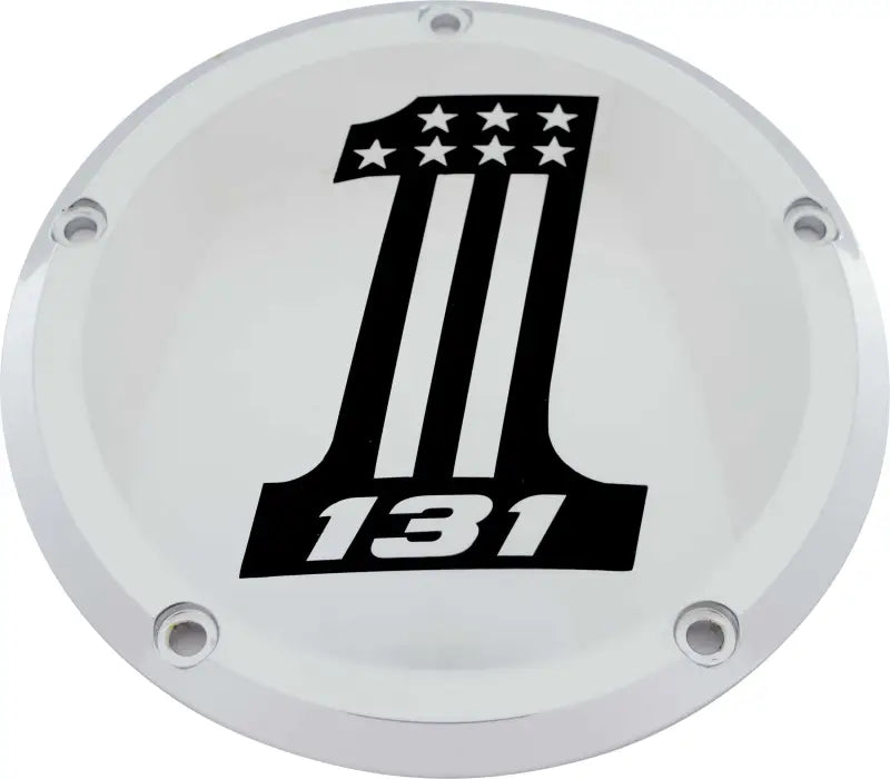 CUSTOM ENGRAVING 131-14-46 7 M8 Flt/Flh Derby Cover 131 Chrome
