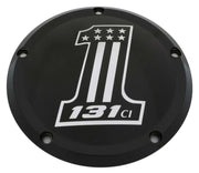 CUSTOM ENGRAVING 131-14-46BG 7 M8 Flt/Flh Derby Cover 131 Black