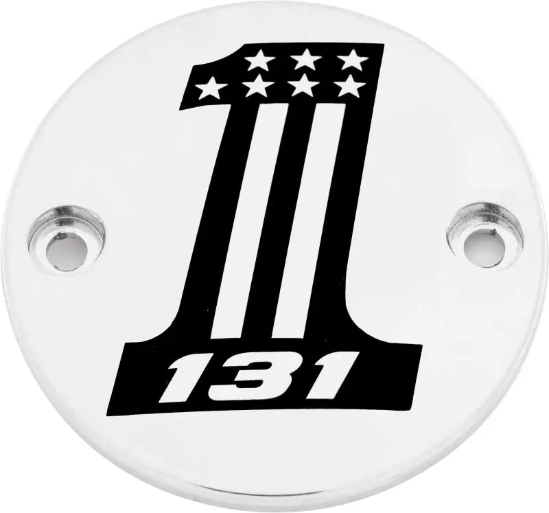 CUSTOM ENGRAVING 131-14-63 M8 Timer Cover 131 Chrome