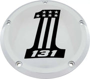 CUSTOM ENGRAVING 131-14-67 6 M8 Softail Derby Cover 131 Chrome