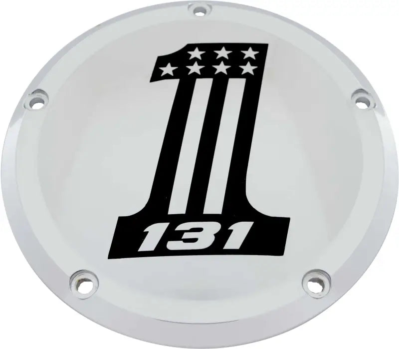 CUSTOM ENGRAVING 131-14-67 6 M8 Softail Derby Cover 131 Chrome