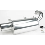Shiny metal exhaust muffler for 132-138 Straightline Muffler Pol 850 S/M setup