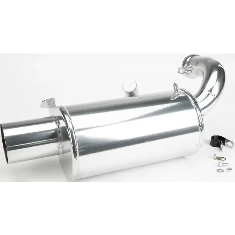 Shiny metal exhaust muffler for 132-138 Straightline Muffler Pol 850 S/M setup