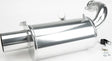 Shiny metal exhaust muffler for 132-138 Straightline Muffler Pol 850 S/M setup