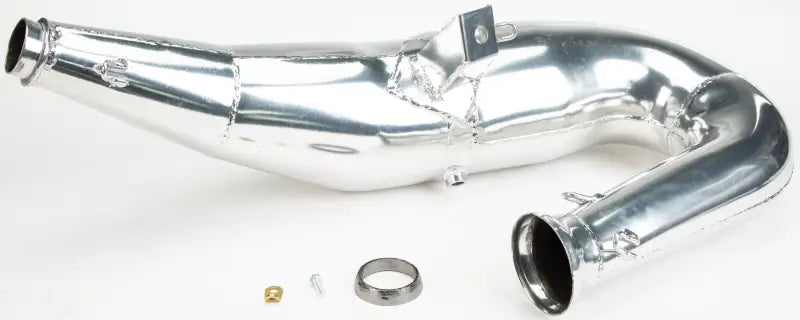 Polished aluminum straightline single pipe for snowmobile 132-139 Straightline Single Pipe Pol 850 S/M