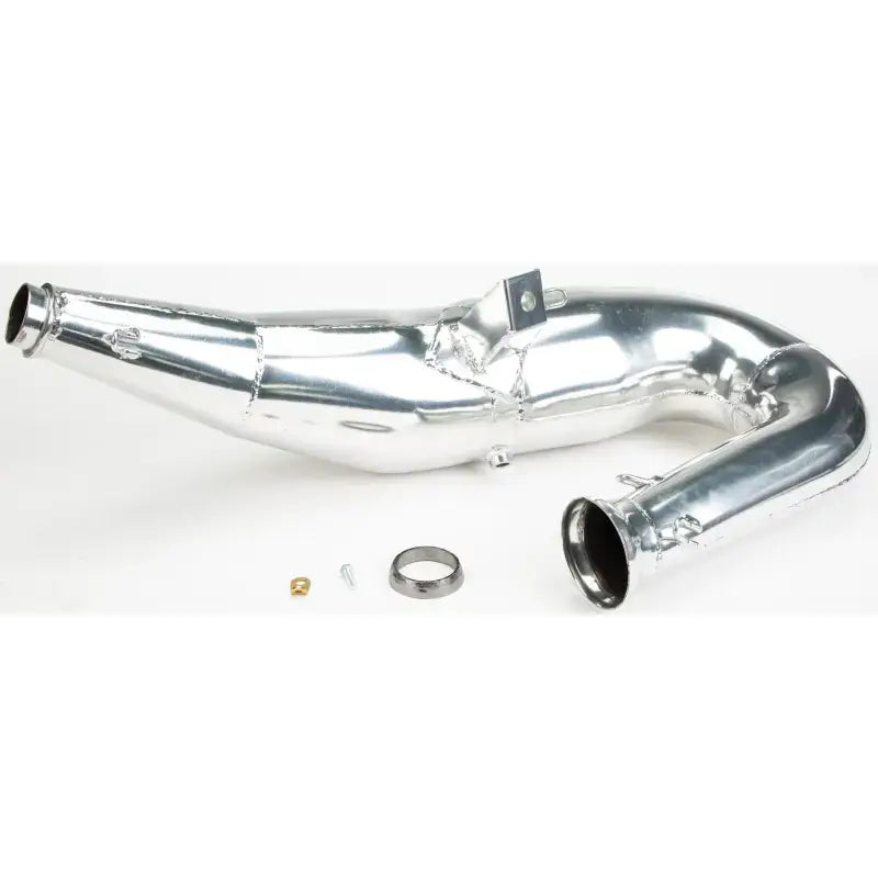 Polished aluminum straightline single pipe for snowmobile 132-139 Straightline Single Pipe Pol 850 S/M