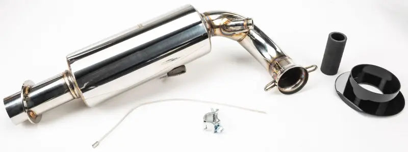 Stainless steel lightweight silencer muffler and pipe with mounting hardware for 132-142 Straightline S/M
