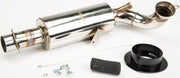 Lightweight muffler stainless steel with adjustable silencer and mounting hardware