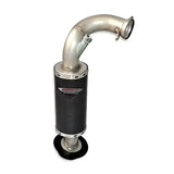 132-162 Straightline Lightweight Muffler Carbon - Exhaust