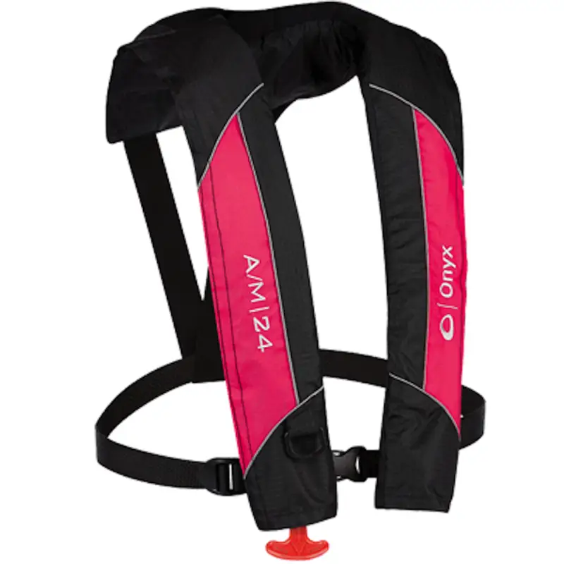 Onyx Outdoor A/M-24 Auto/Manual Life Jacket Pink, RV, Automotive, Powersports, off-road, marine, exterior, truck accessories, interior, truck bed, rv parts, Marine, AVADA - Best Sellers, Marine Maintenance