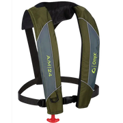Green Onyx Outdoor A/M-24 Auto/Manual Life Jacket, ideal for RV, automotive, and powersports adventures. Perfect for off-road, marine, and truck accessories. Featured in AVADA - Best Sellers, Marine Maintenance.