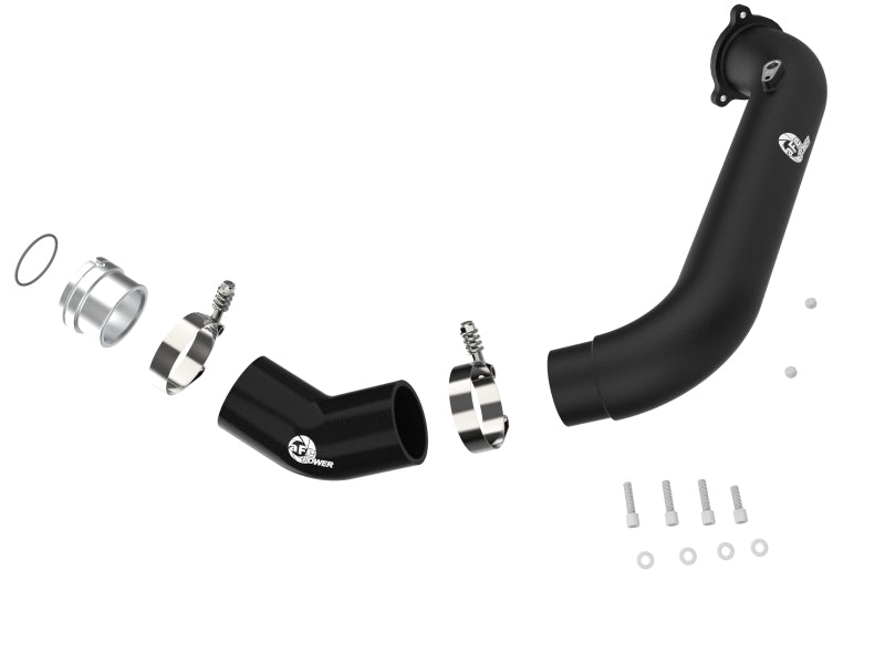 aFe 46-20488-B aFe BladeRunner Black 2-3/4in Aluminum Charge Pipe 2021 Toyota Supra GR (A90) I4-2.0L (t) B48