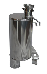 Polished stainless steel coolant overflow tank for Lightweight Muffler Ceramic Yam or muffler ceramic yam