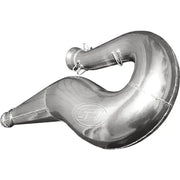 Shiny silver two-stroke SGL pipe ski Doo expansion chamber for optimal performance