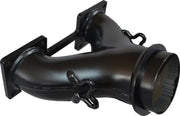 Black Y-shaped exhaust manifold pipe black for RV parts & accessories and truck parts