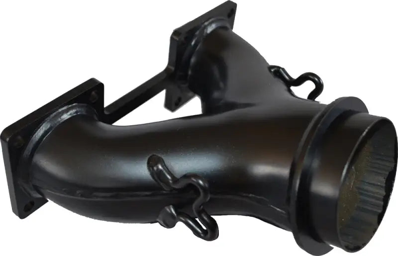 Black Y-shaped exhaust manifold pipe black for RV parts & accessories and truck parts