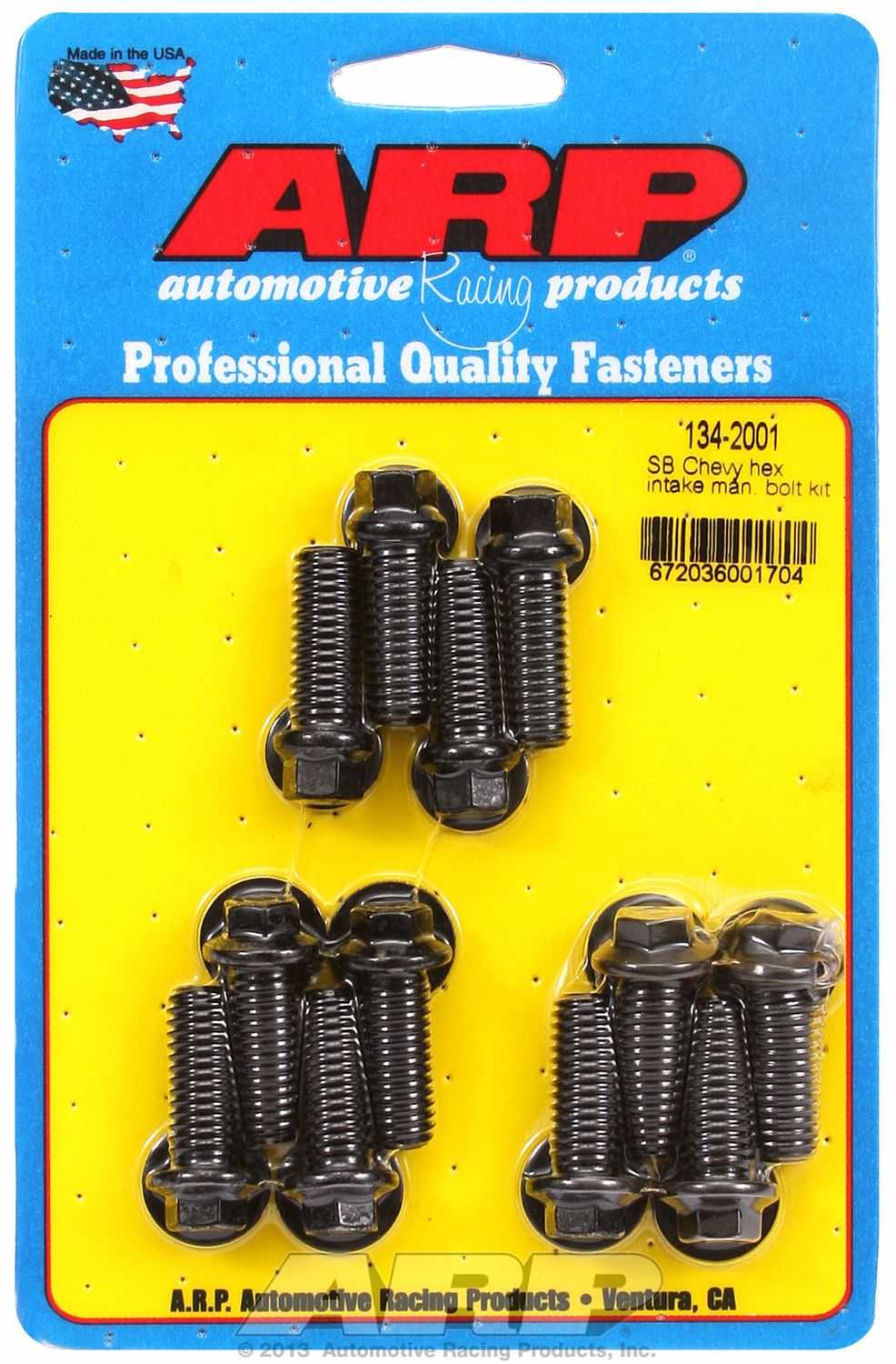 134-2001 ARP Fasteners Intake Manifold Bolt For Use With Chevy 265/