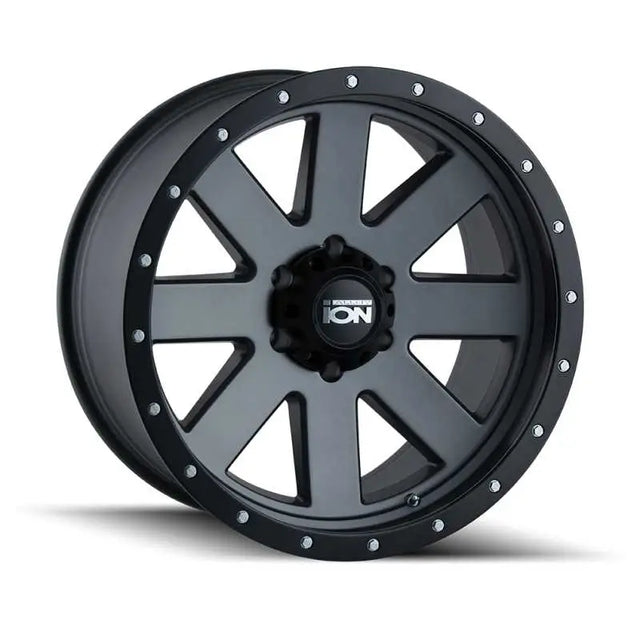 ION Wheels 134-7865MG6 ION Type 134 17x8.5 / 5x114.3 BP / -6mm Offset / 72.6mm Hub Matte Gunmetal/Black Beadlock Wheel