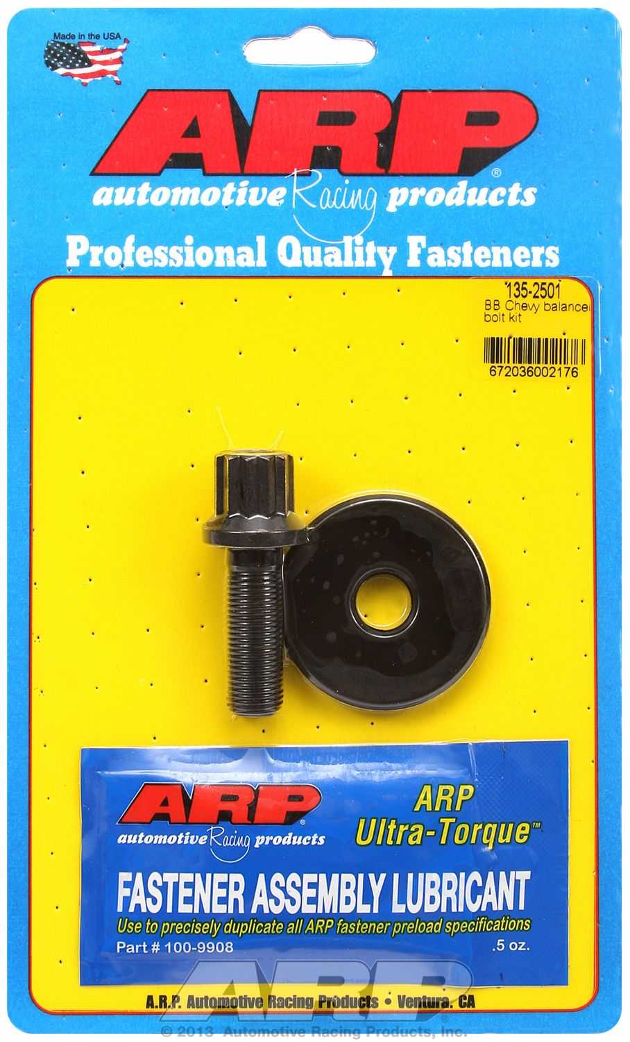 135-2501 ARP Fasteners Harmonic Balancer Bolt For Use With Chevy Big