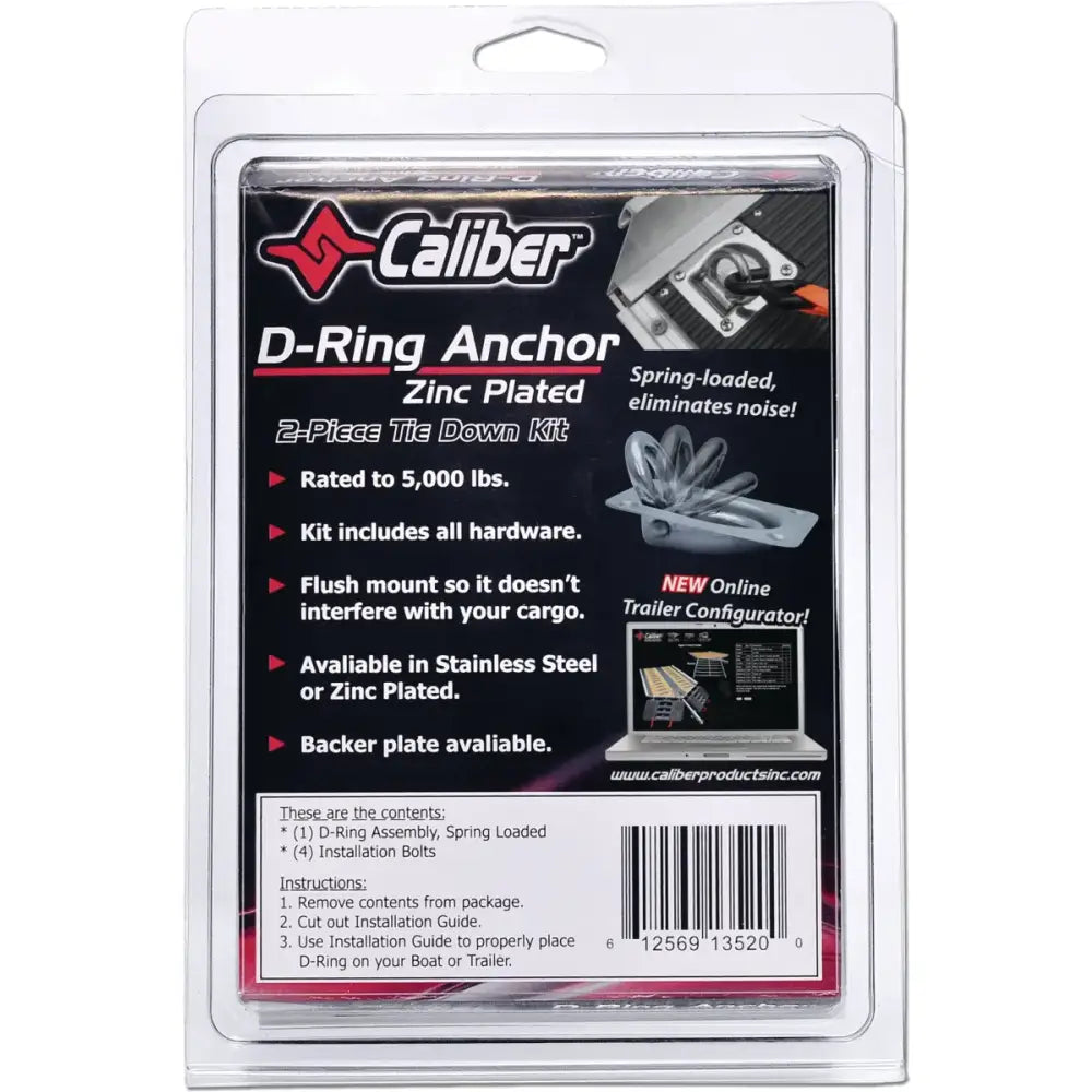 13520 Zinc Coated Trailer D Ring Kit 