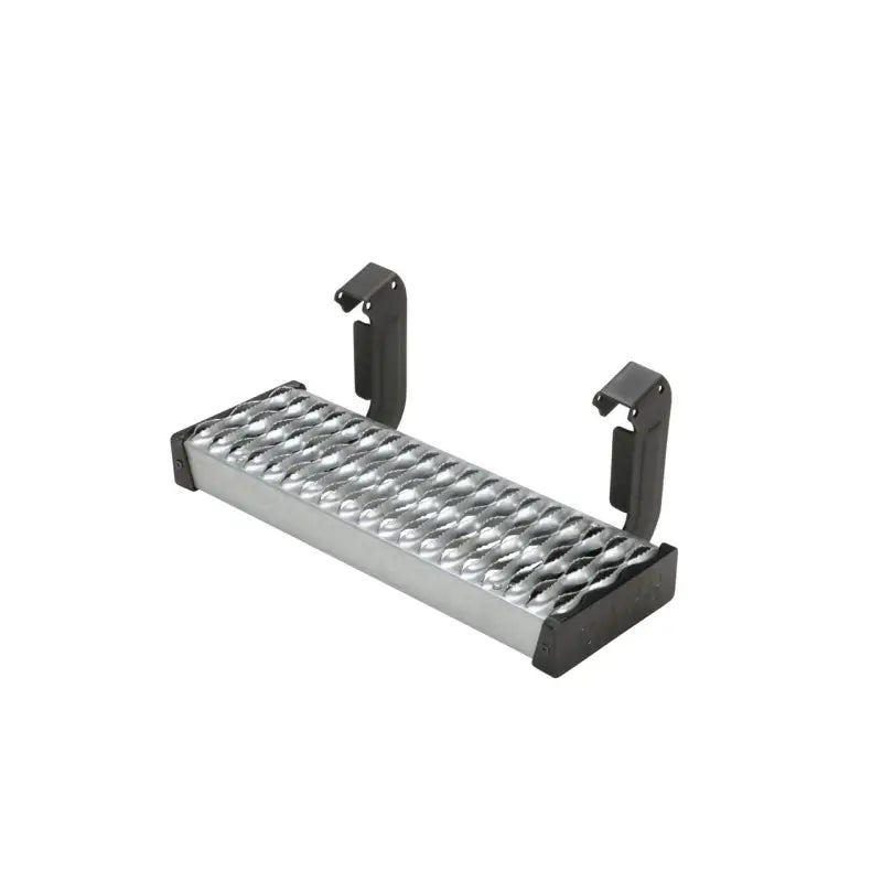Carr Maxgrip black and silver metal step ladder with rubber grip steps
