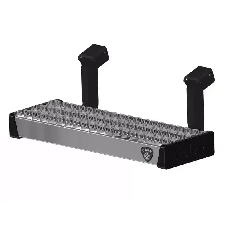Carr Maxgrip stainless steel grill mat holder with Camp Chef logo