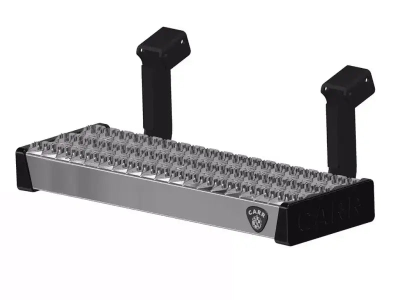 Carr Maxgrip stainless steel grill mat holder with Camp Chef logo