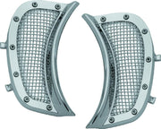 Kuryakyn 6518 Kuryakyn Mesh Headlight Vent Accents Chrome - 6518