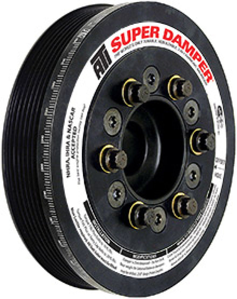ATI ATI918910 ATI Damper - 6.325in - Steel - Ford SB V8 - 34.0 Ext Bal 302 HO - 4 Bolt - 4in Long - B Timing