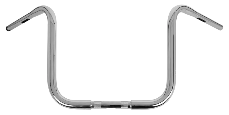 Chrome motorcycle handlebars featuring Gorilla Ape Bar on 14 Gorilla Ape Tbw Chrome bike