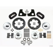 Wilwood 140-1033-BD 140-1033-BD Wilwood Forged Dynalite Front Drag Kit Drilled Rotor 79-87 GM G Body
