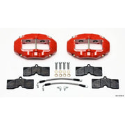 Wilwood 140-10790-R 140-10790-R Wilwood D8-4 Rear Caliper Kit Red Corvette C2 / C3 65-82