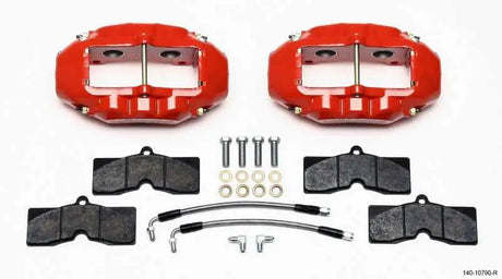 Wilwood 140-10790-R Wilwood D8-4 Rear Caliper Kit Red Corvette C2 / C3 65-82