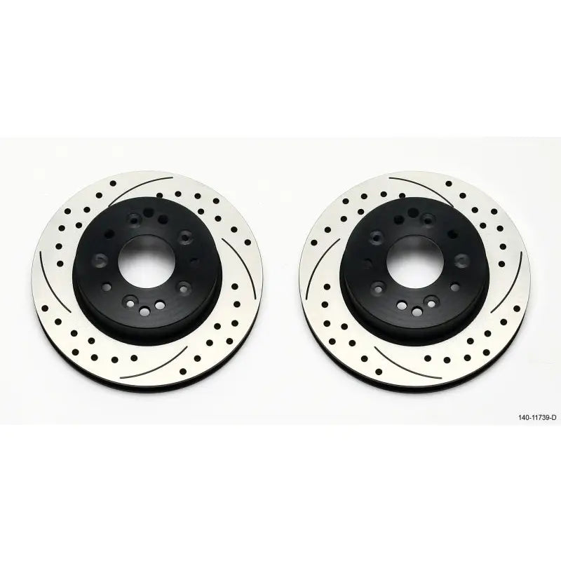 Wilwood 140-11739-D 140-11739-D Wilwood Rotor Kit Rear-Drilled 65-82 Corvette C2/C3 (1Pc Rotors)