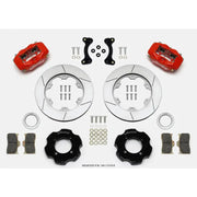 Wilwood 140-13379-R 140-13379-R Wilwood Forged Dynalite Front Hat Kit 11.00in GT Rotor Red 95-05 Miata