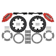 Wilwood 140-16628-DR 140-16628-DR Wilwood 17-21 Can-Am X3RS Red Front Kit 11.25in - Drilled Rotors