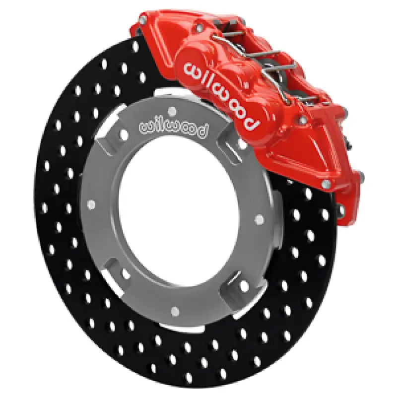 Wilwood 140-16628-DR 140-16628-DR Wilwood 17-21 Can-Am X3RS Red Front Kit 11.25in - Drilled Rotors