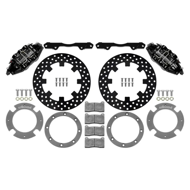 Wilwood 140-16629-D 140-16629-D Wilwood 17-21 Can-Am X3RS Black Rear Kit 11.25in - Drilled Rotors