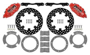Wilwood 140-16629-DR Wilwood 17-21 Can-Am X3RS Red Rear Kit 11.25in - Drilled Rotors