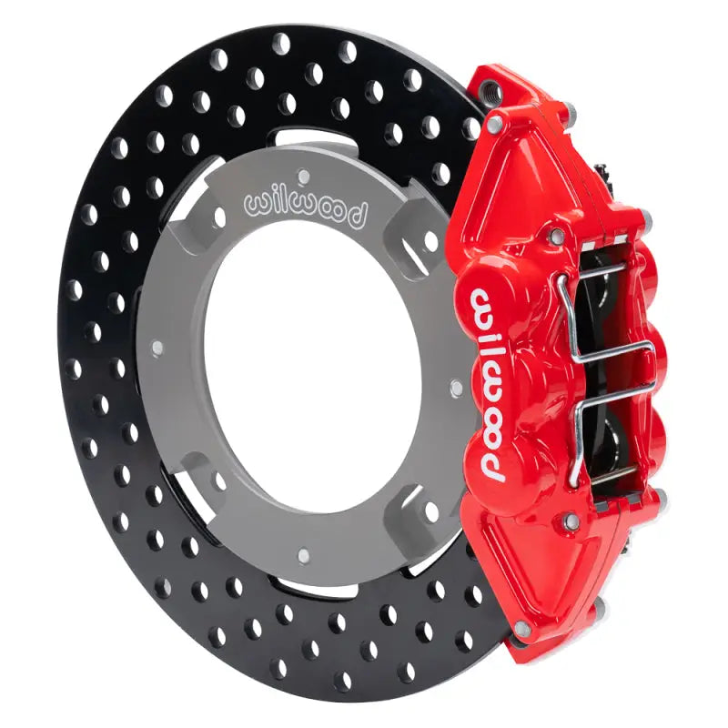 Wilwood 140-16629-DR 140-16629-DR Wilwood 17-21 Can-Am X3RS Red Rear Kit 11.25in - Drilled Rotors